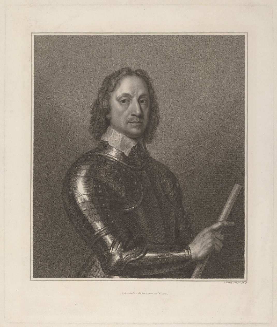 Oliver Cromwell von Francesco Bartolozzi after Robert Walker