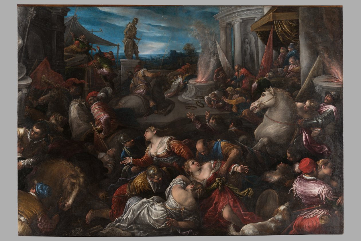 Der Raub der Sabinerinnen von Francesco Bassano