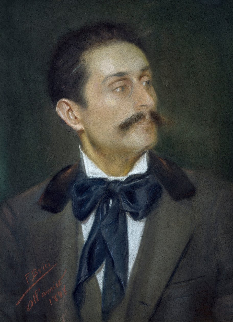 Porträt des Malers Mariano Mancini von Francesco Brici