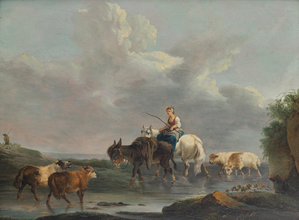 Hirtin am Bach von Francesco Casanova
