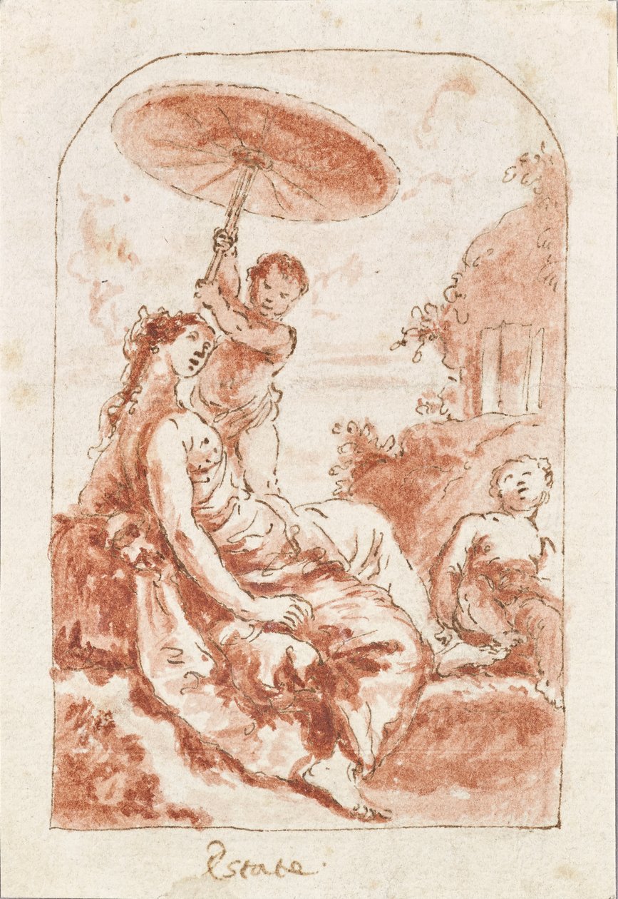 Allegorie des Sommers von Francesco Fontebasso
