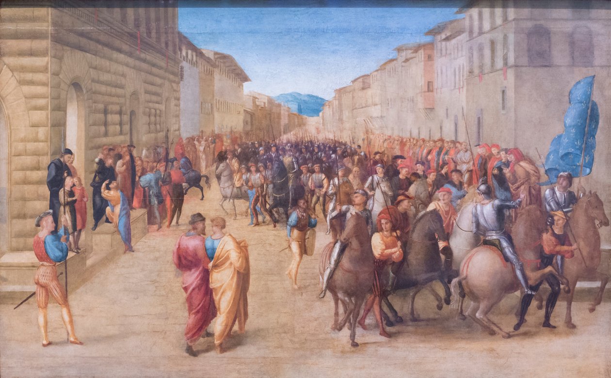 Einzug von Karl VIII. in Florenz von Francesco Granacci