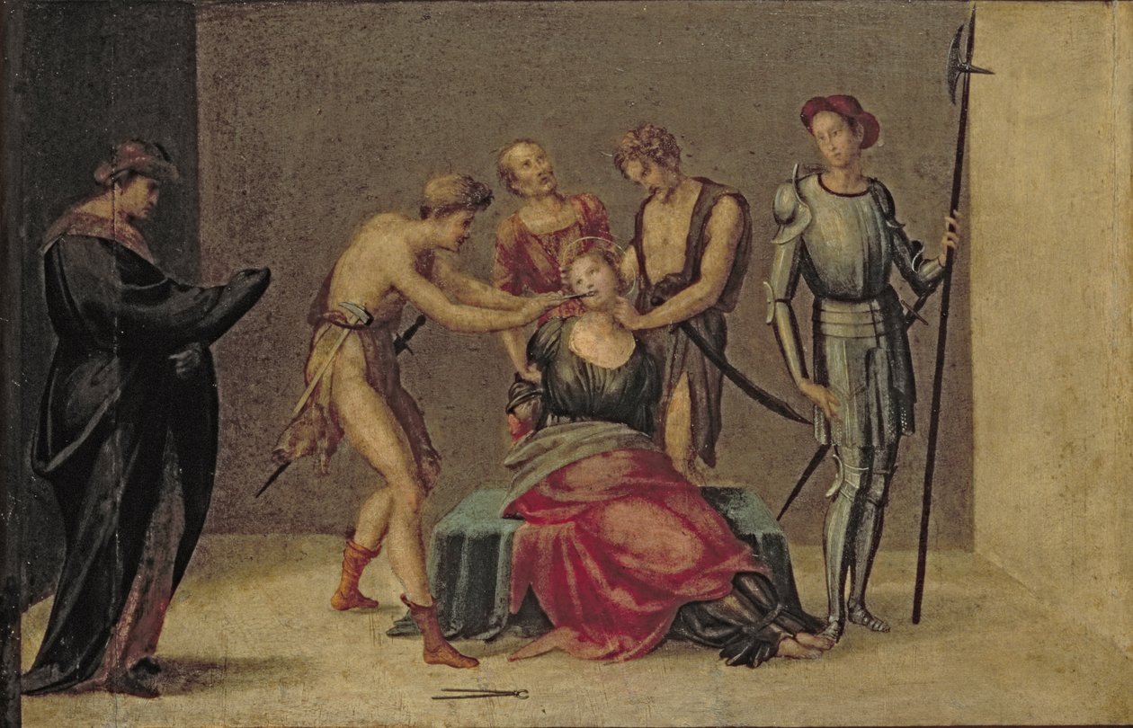 Das Martyrium der hl. Apollonia von Francesco Granacci