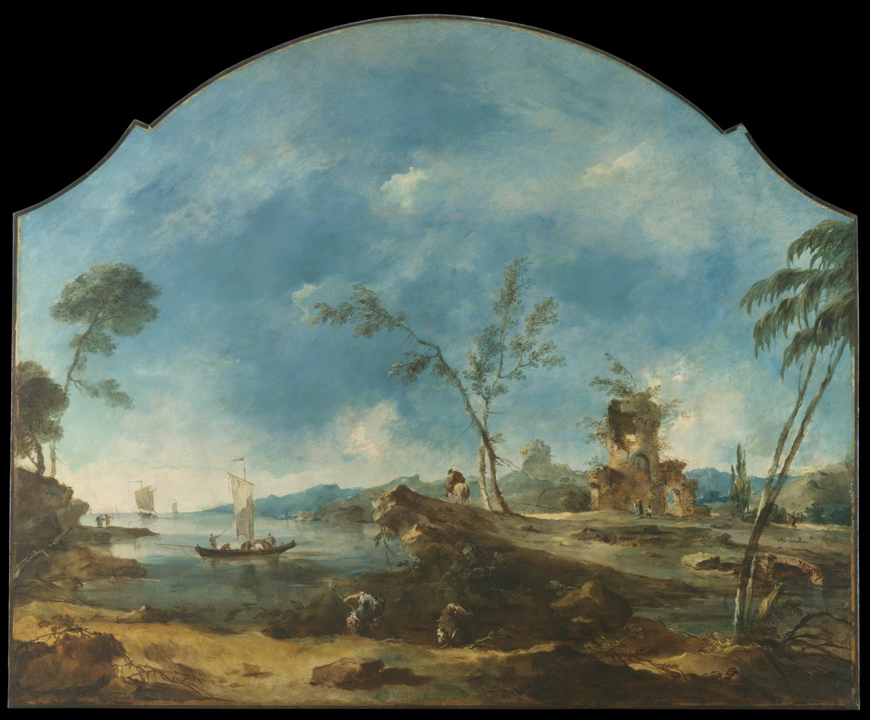 Fantastische Landschaft, ca. 1765 von Francesco Guardi