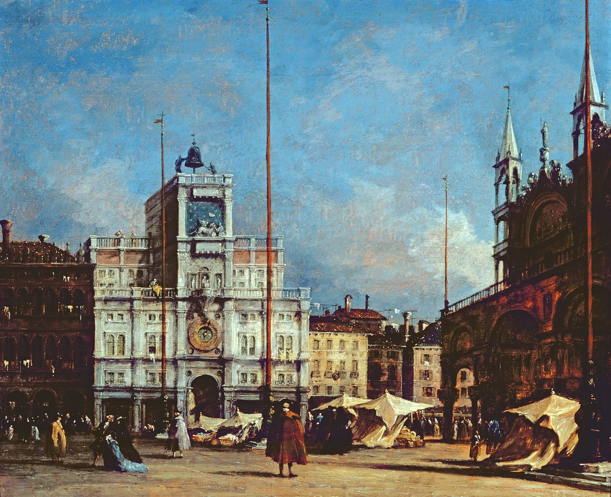 Der Uhrturm, Venedig, ca. 1760 von Francesco Guardi