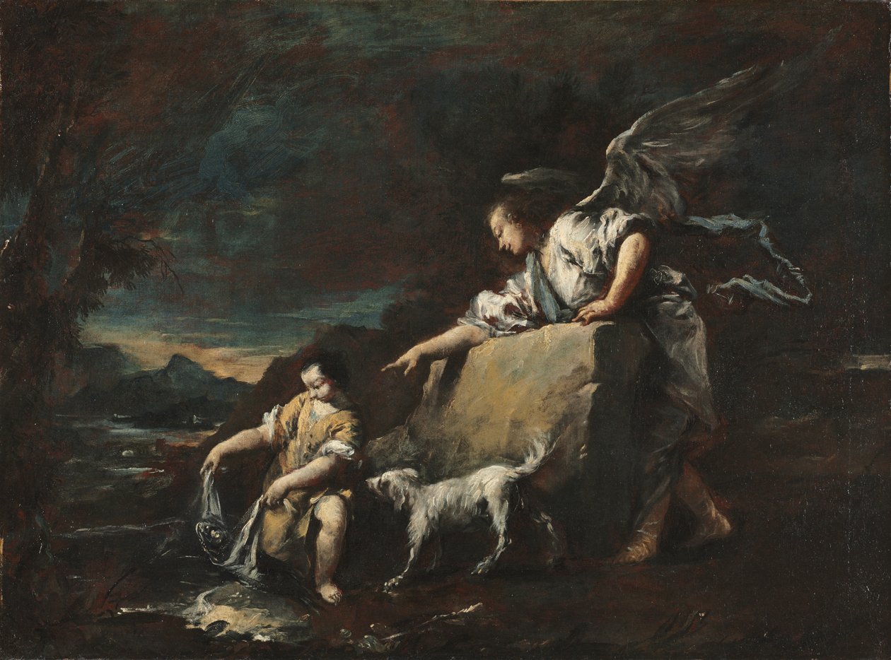 Tobias und der Engel von Francesco Guardi