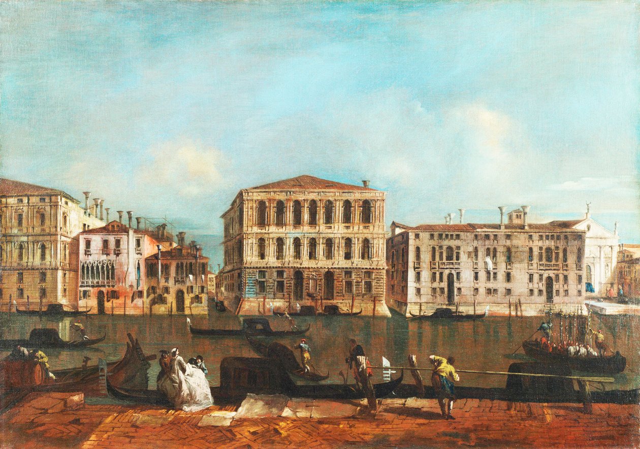 Venedig: Der Große Kanal mit Palazzo Pesaro von Francesco Guardi