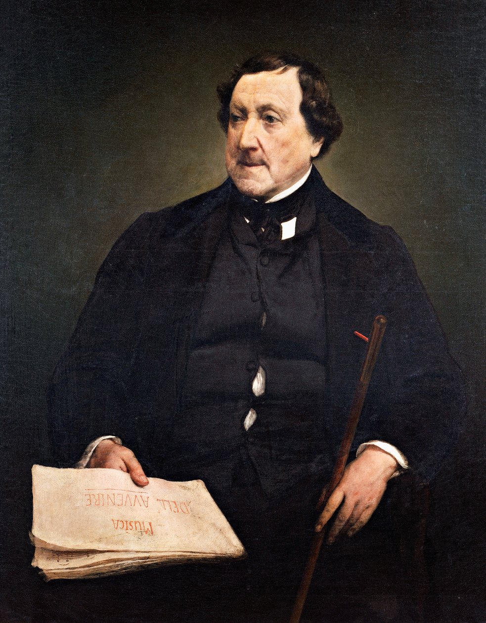 Porträt von Gioachino Rossini von Francesco Hayez