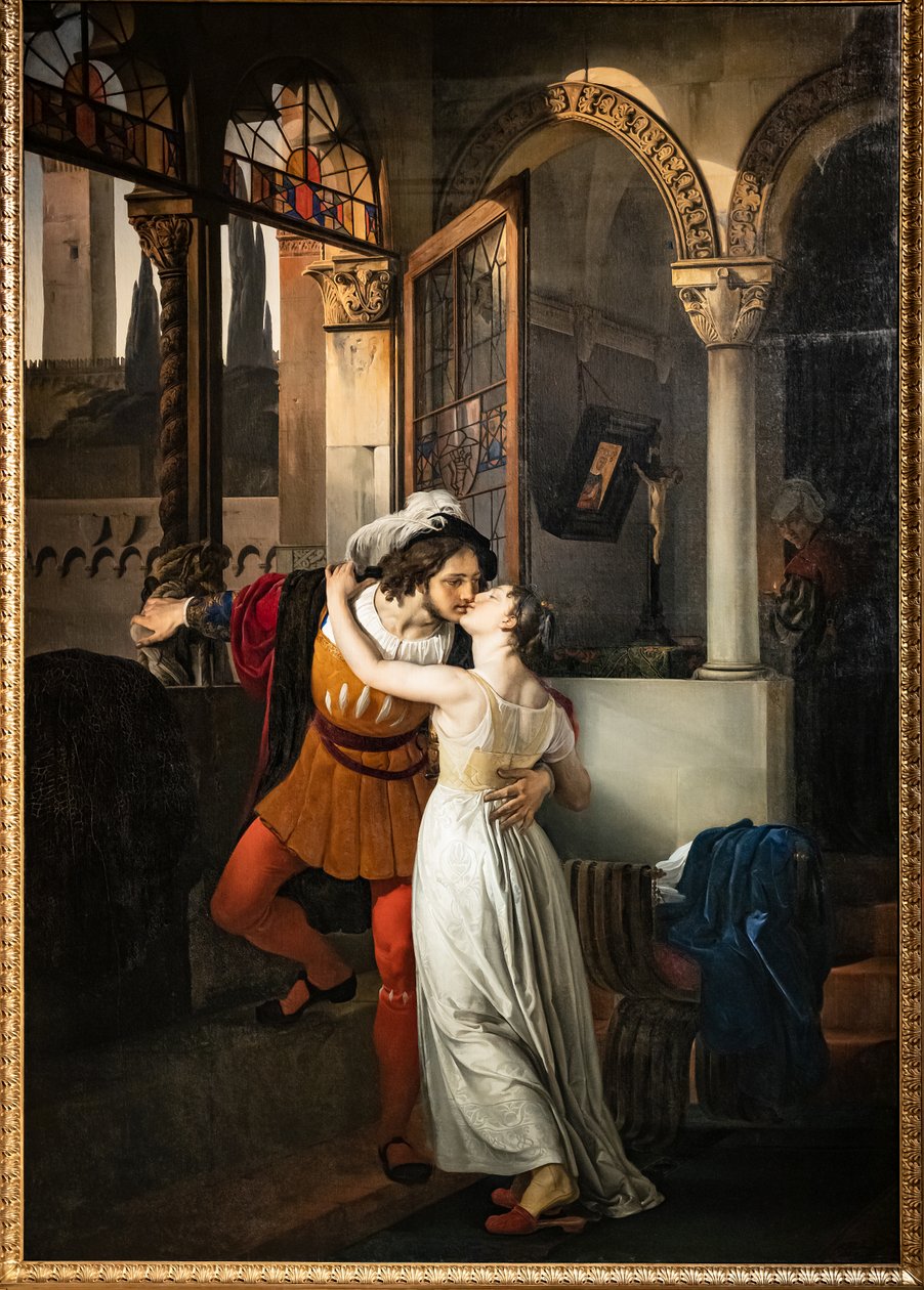 Romeos letzter Kuss an Julia von Francesco Hayez