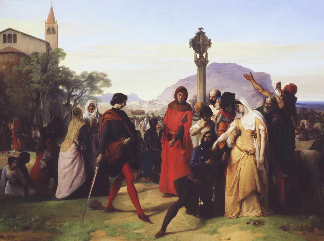Die sizilianische Vesper, 1846 von Francesco Hayez