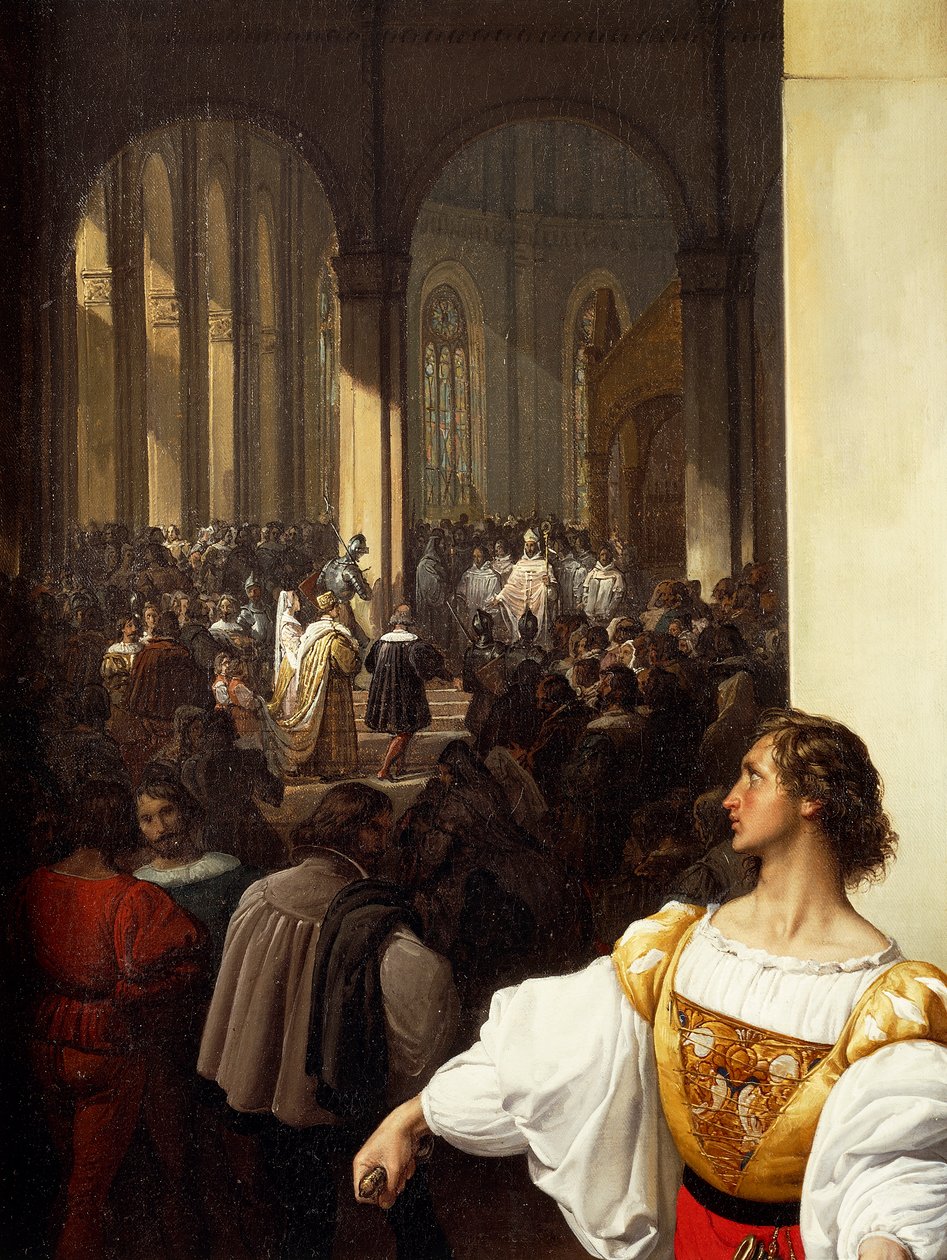 Die Verschwörung von Lampugnani von Francesco Hayez