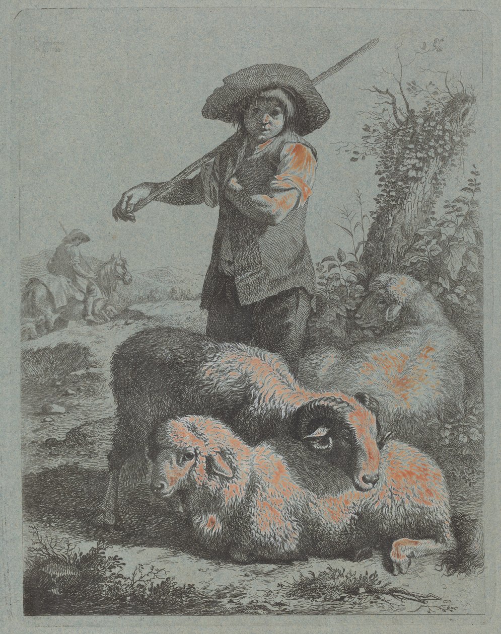Stehender Schäfer, 1760 von Francesco Londonio