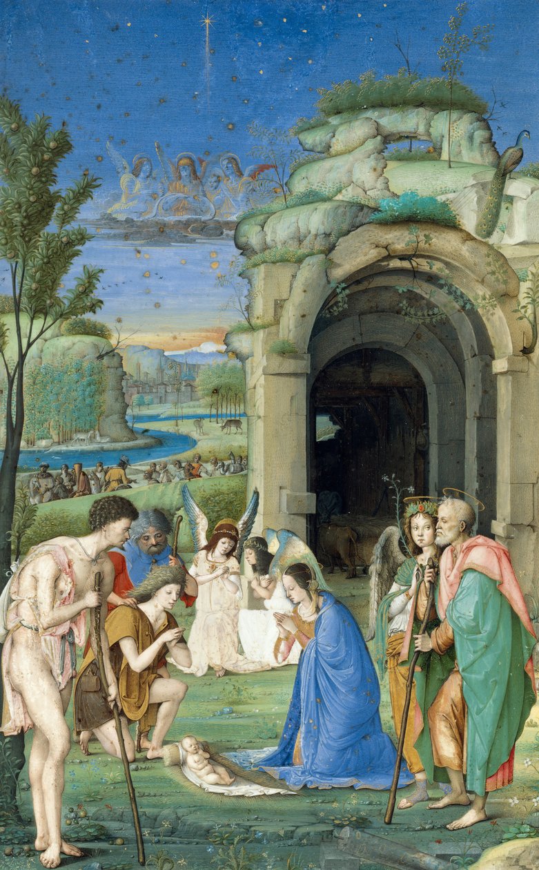 Anbetung der Hirten, ca. 1500 von Francesco Marmitta