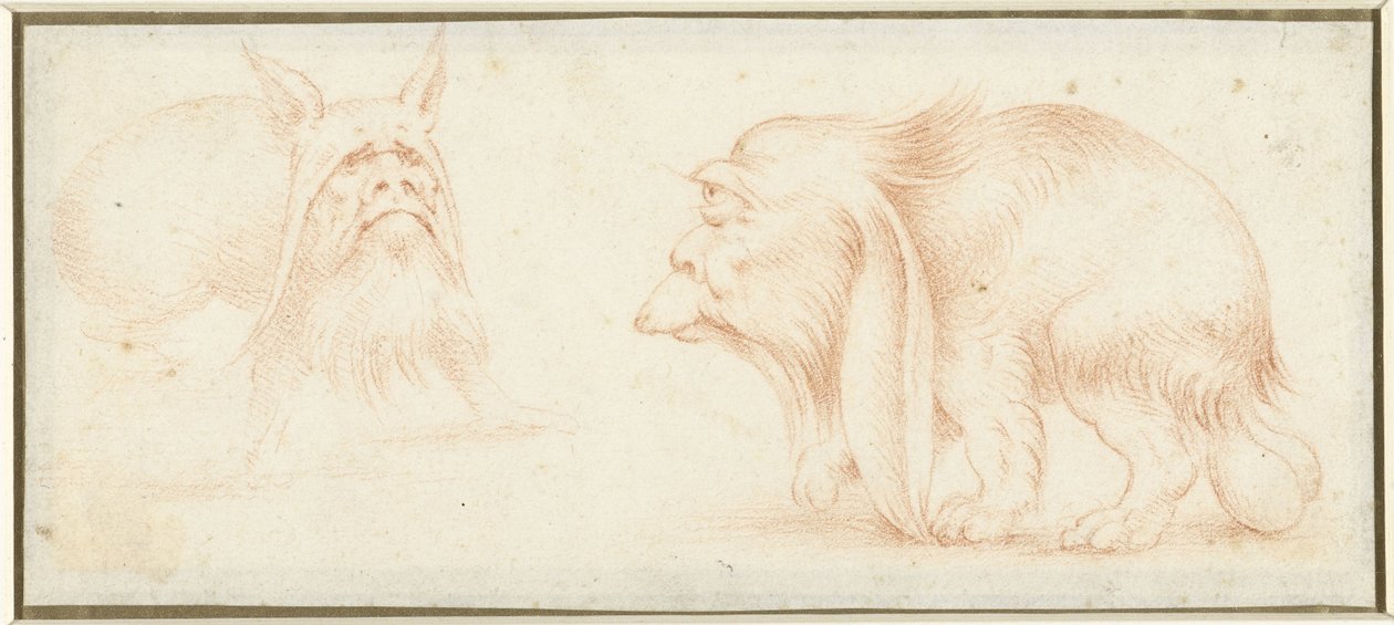 Zwei Monster von Francesco Melzi