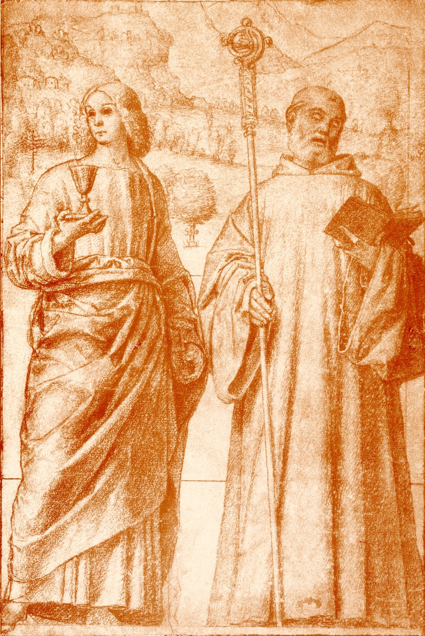 Johannes der Täufer und St. Benedikt von Francesco Morone