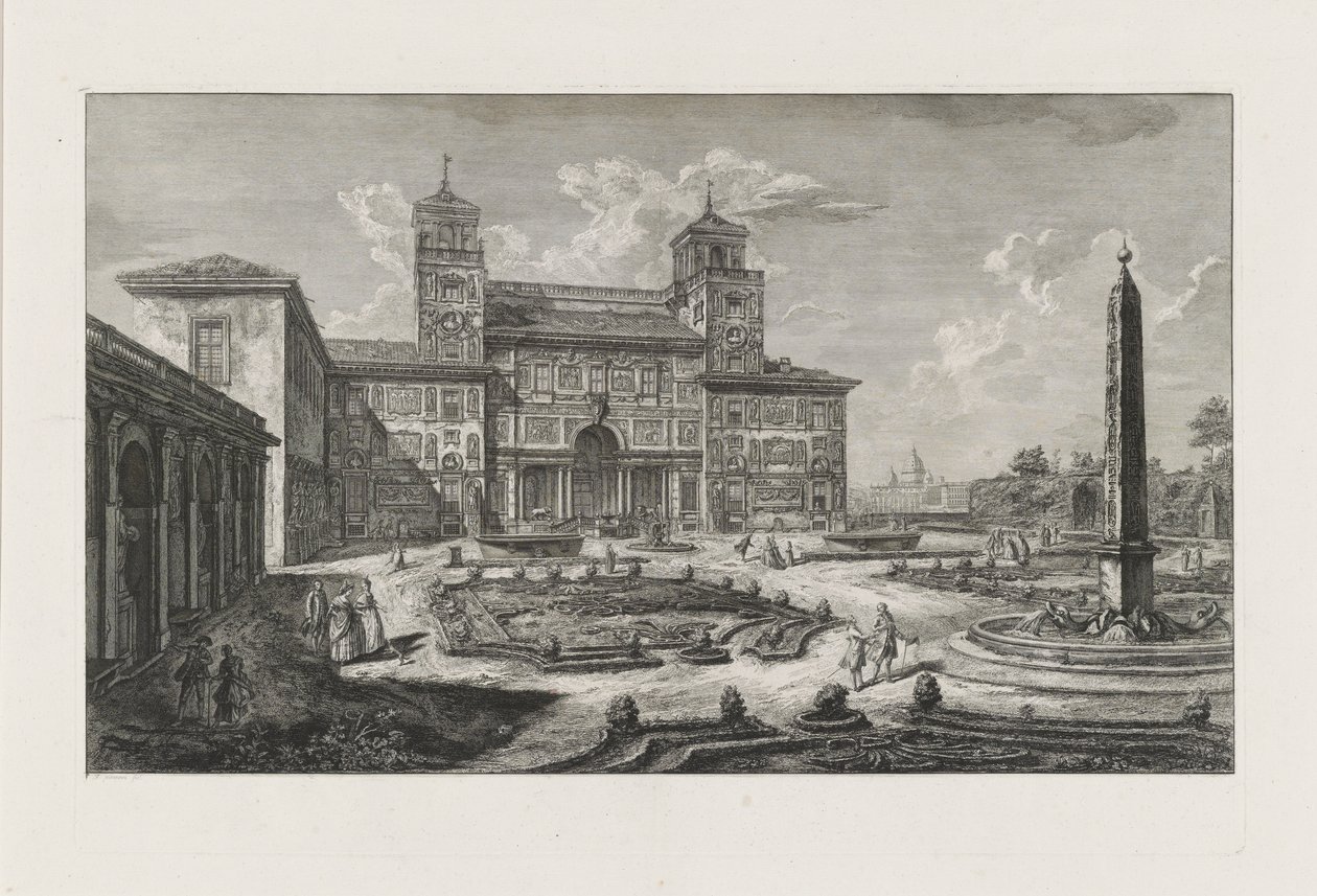 Die Villa Medici von Francesco Piranesi