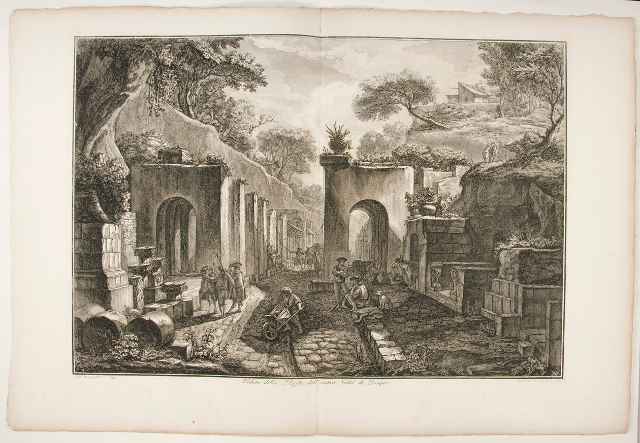 Veduta della Porta dell von Francesco Piranesi