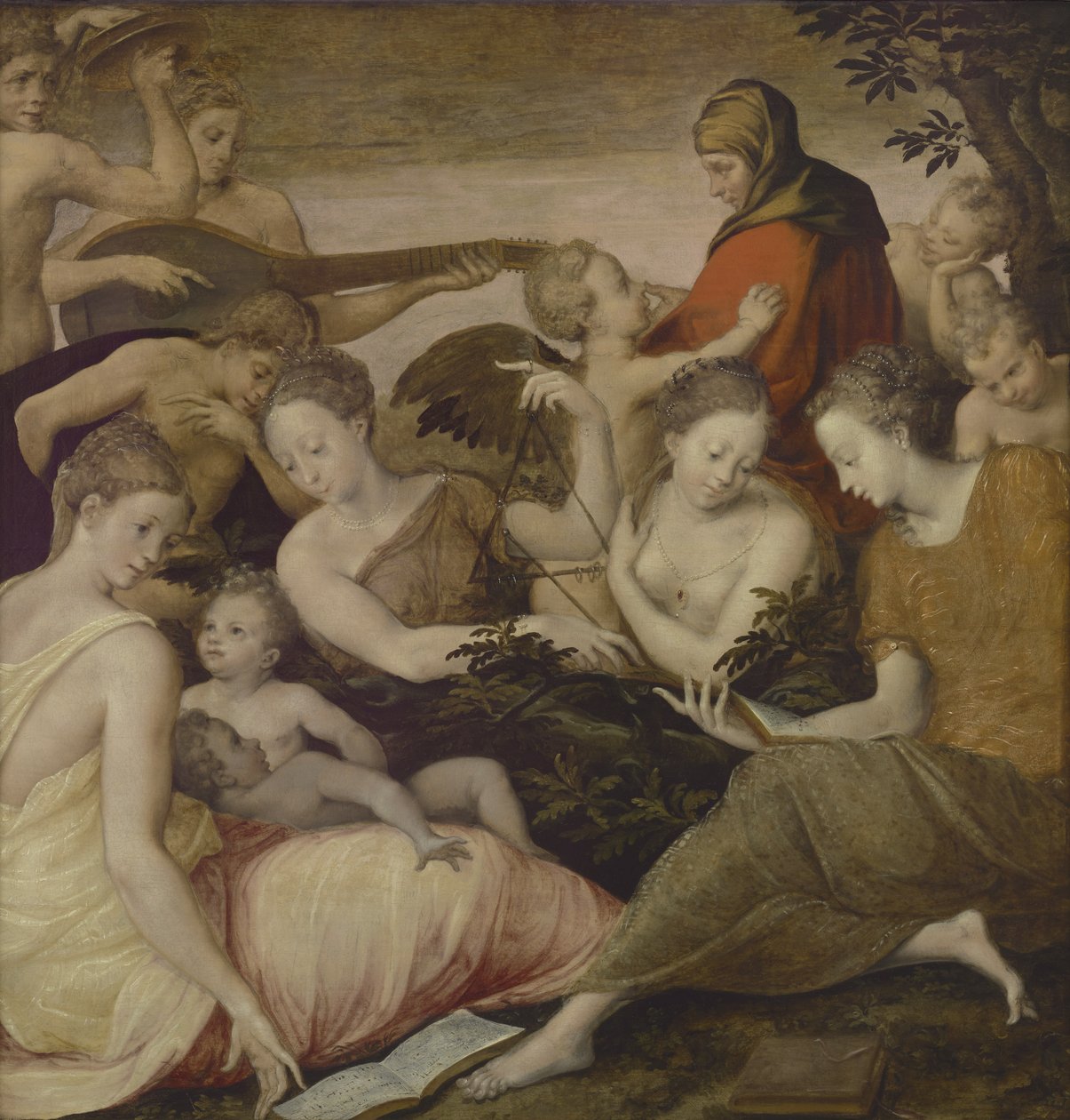 Die Kunst der Musik, ca. 1565 von Francesco Primaticcio