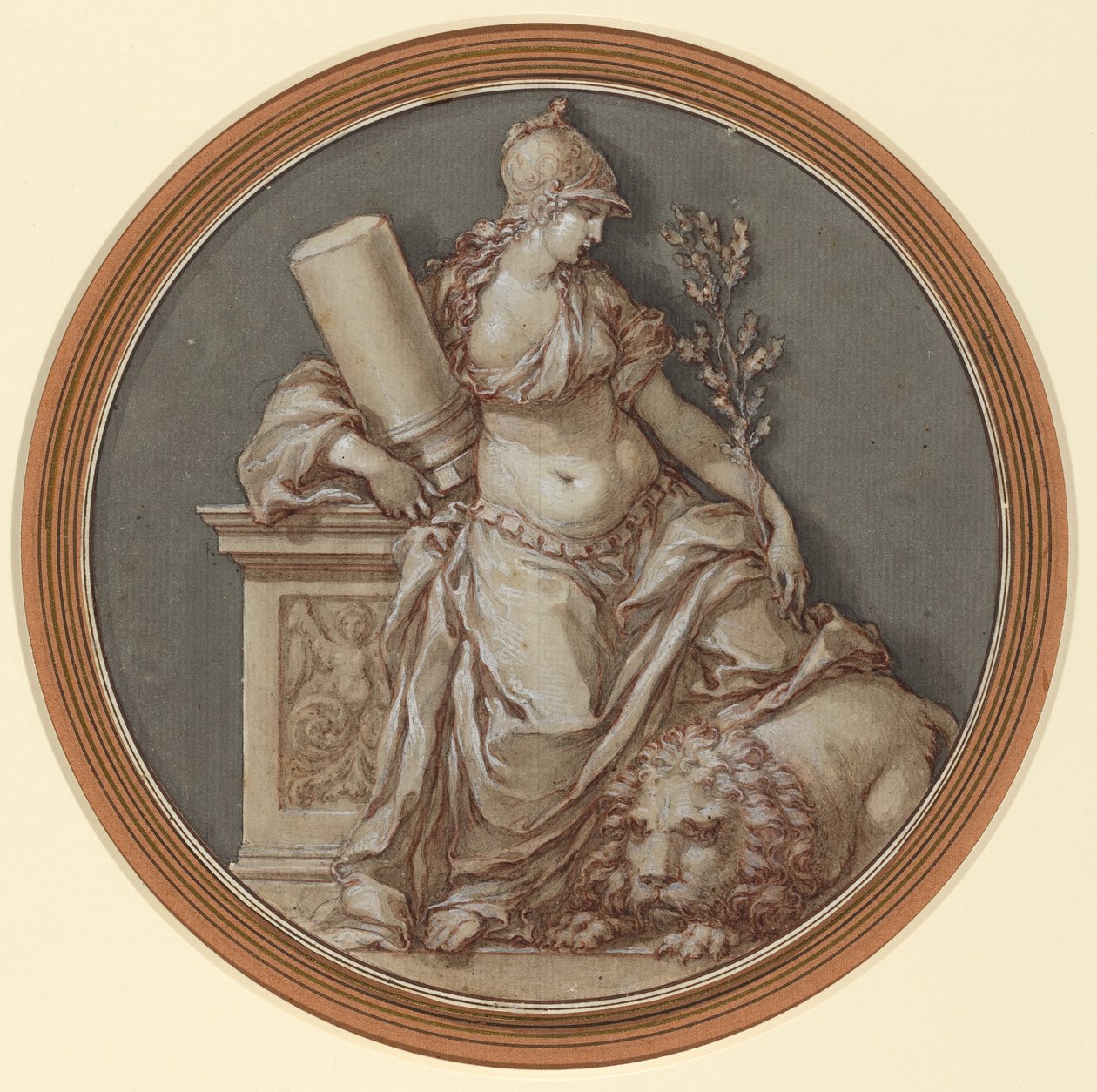 Allegorie der Tapferkeit von Francesco Rosaspina