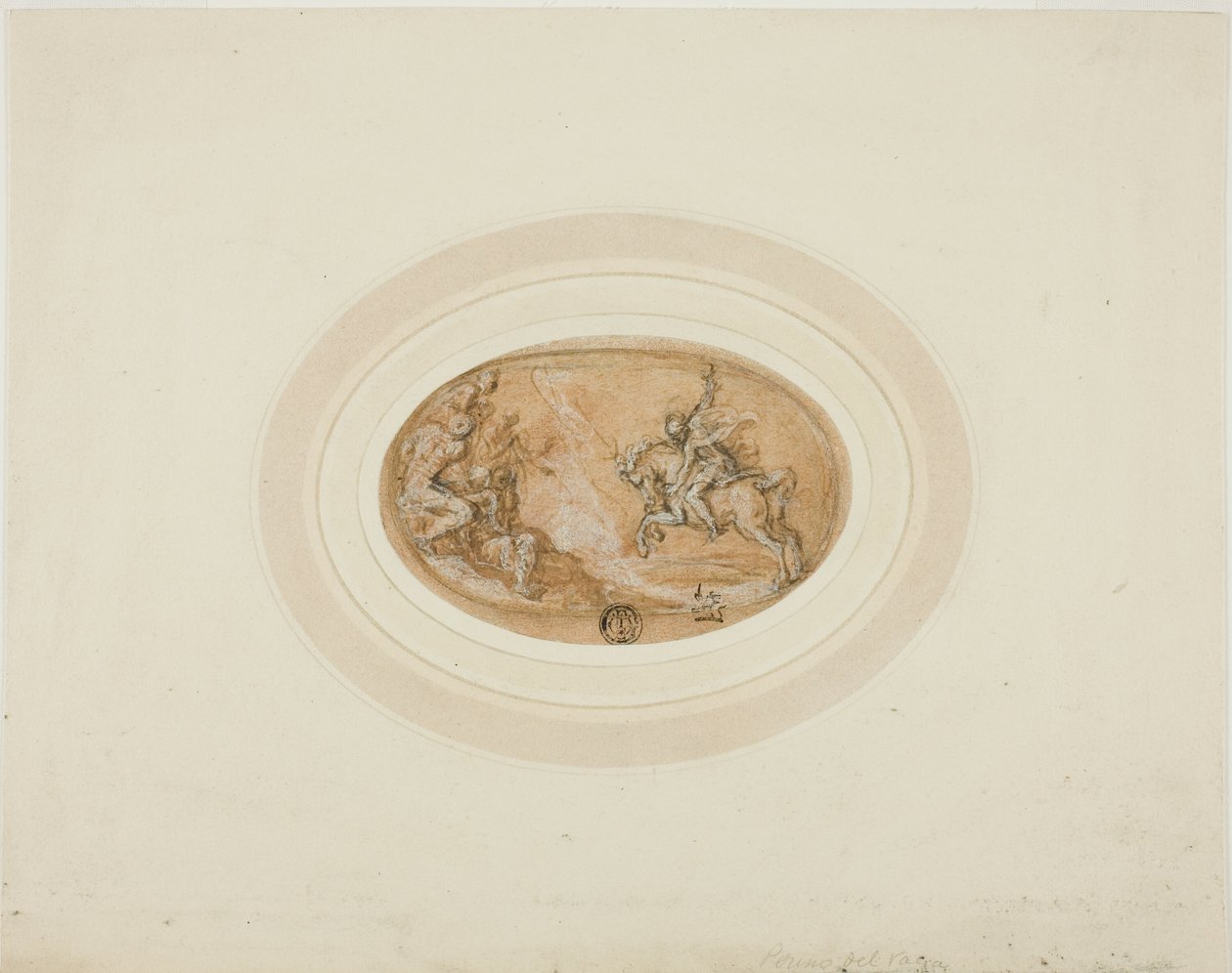 Marcus Curtius springt in den Abgrund von Francesco Salviati