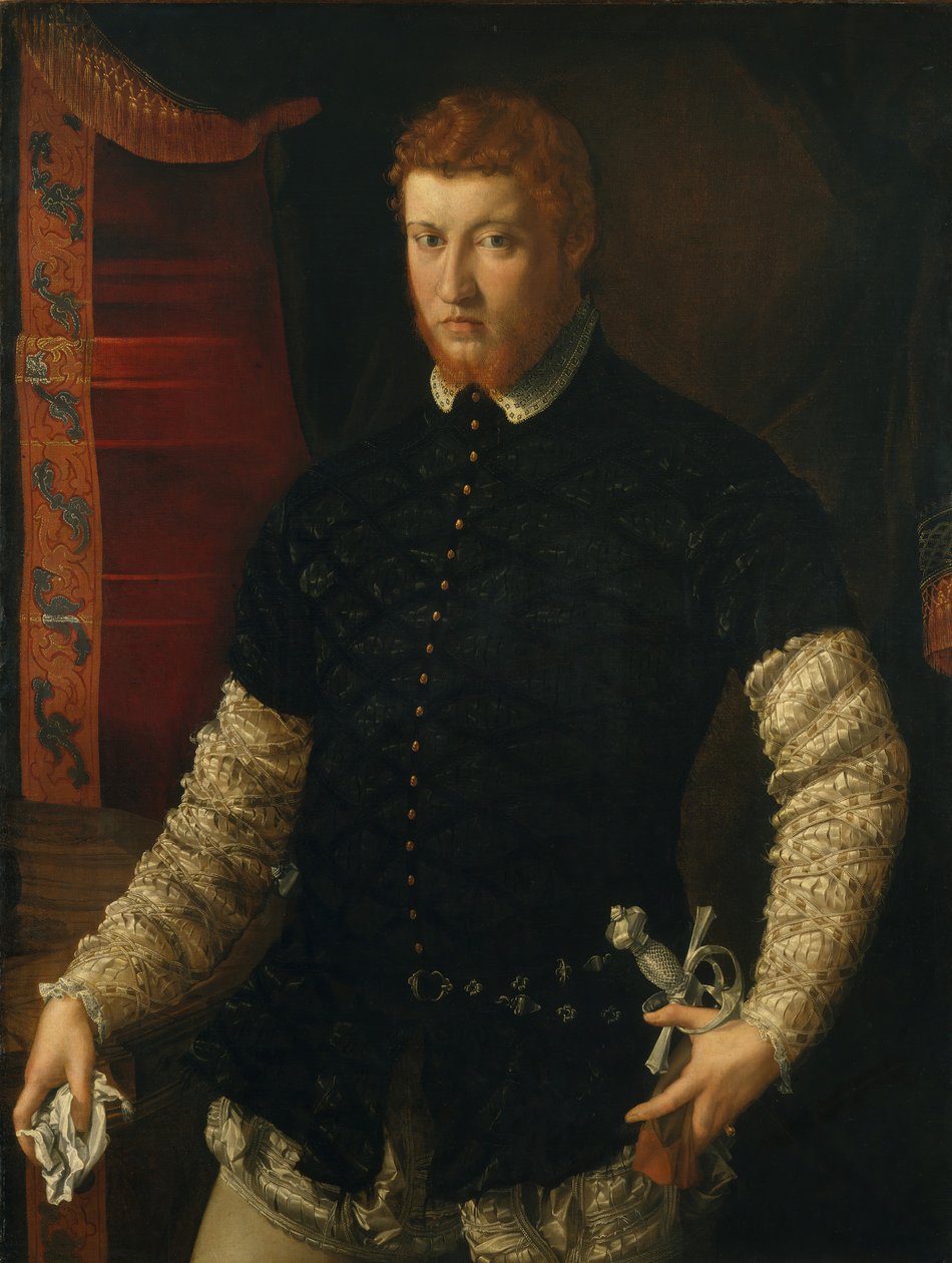 Porträt eines Mannes von Francesco Salviati