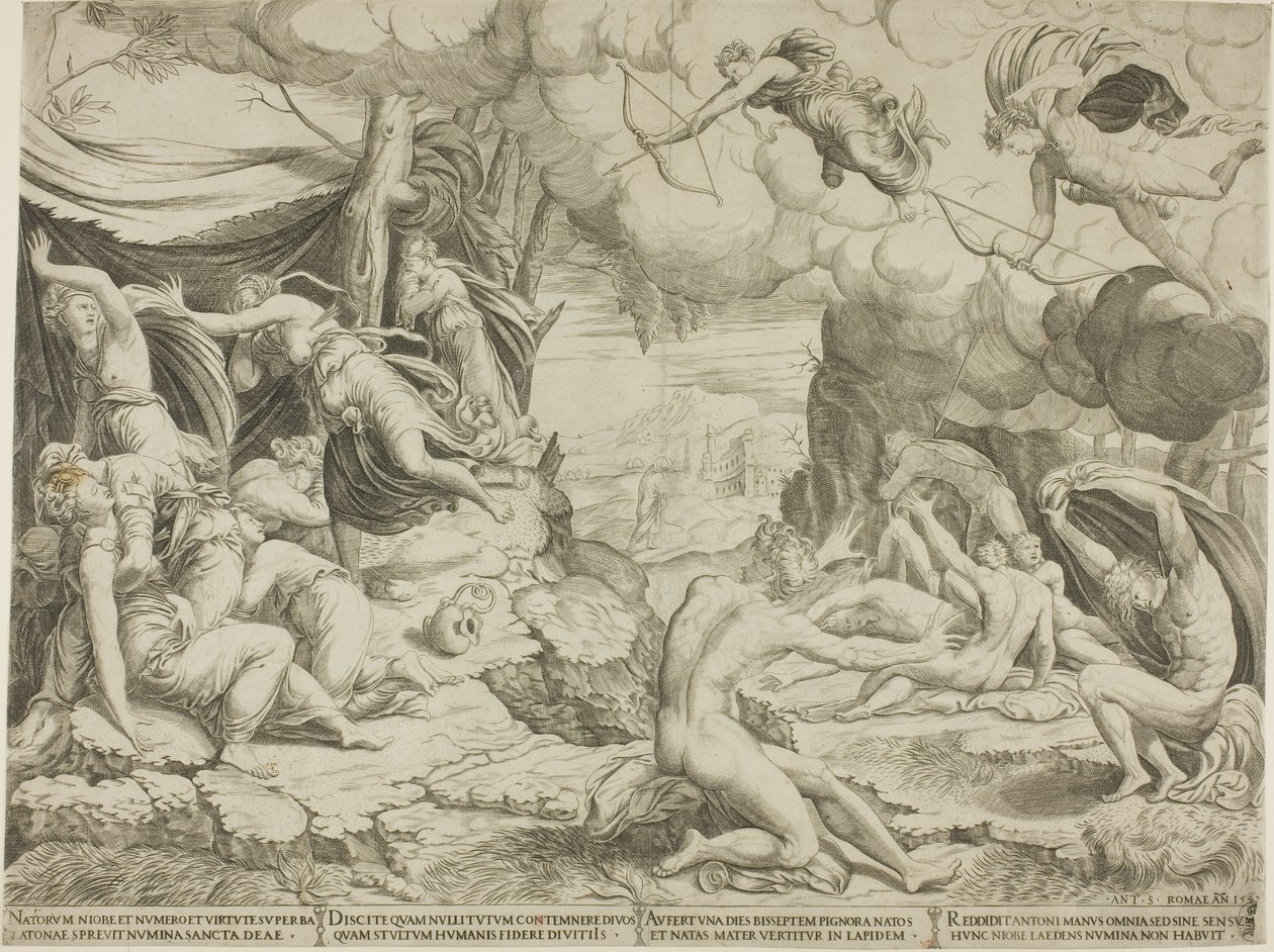 Der Tod der Kinder der Niobe von Francesco Salviati