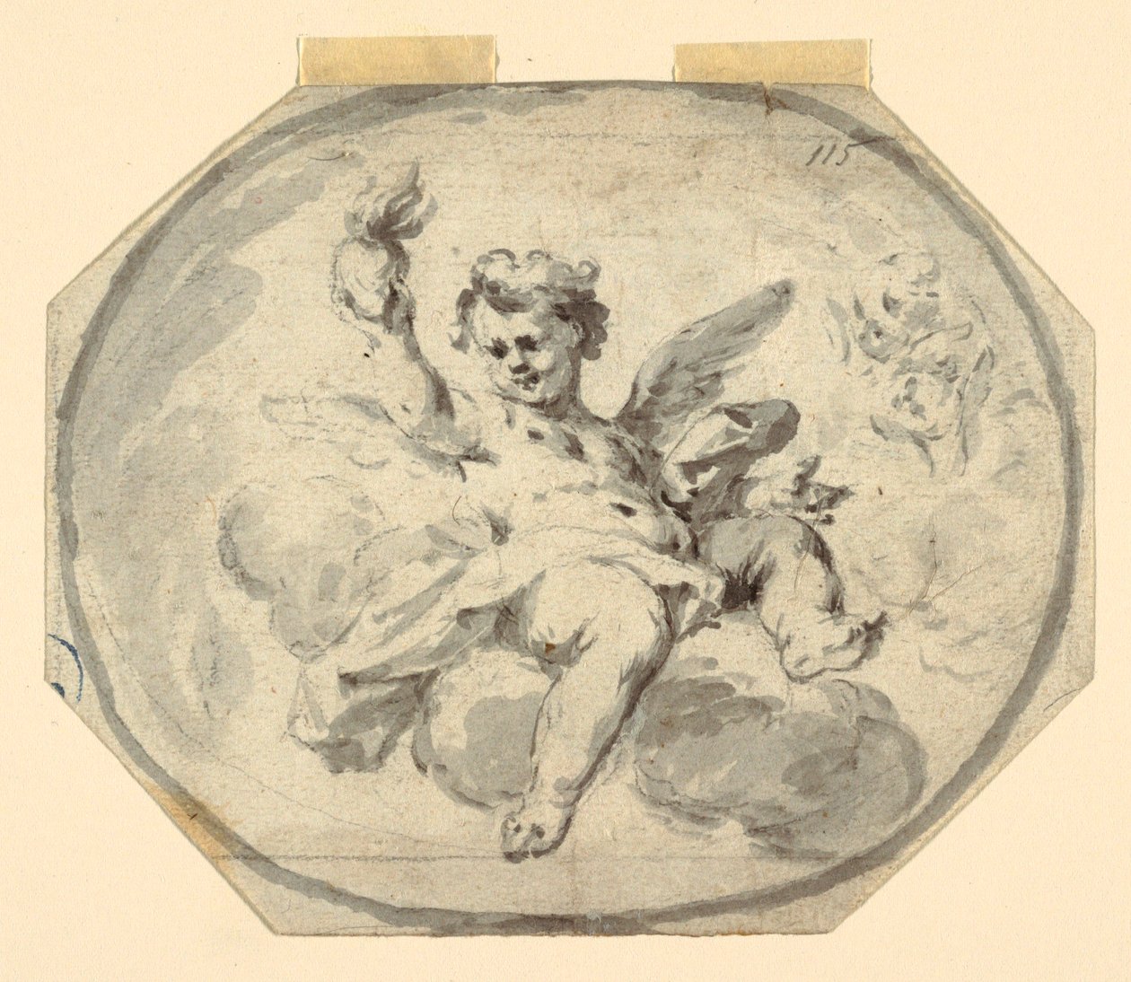 Entwurf für eine bemalte Decke von Francesco Saverio Mergolo