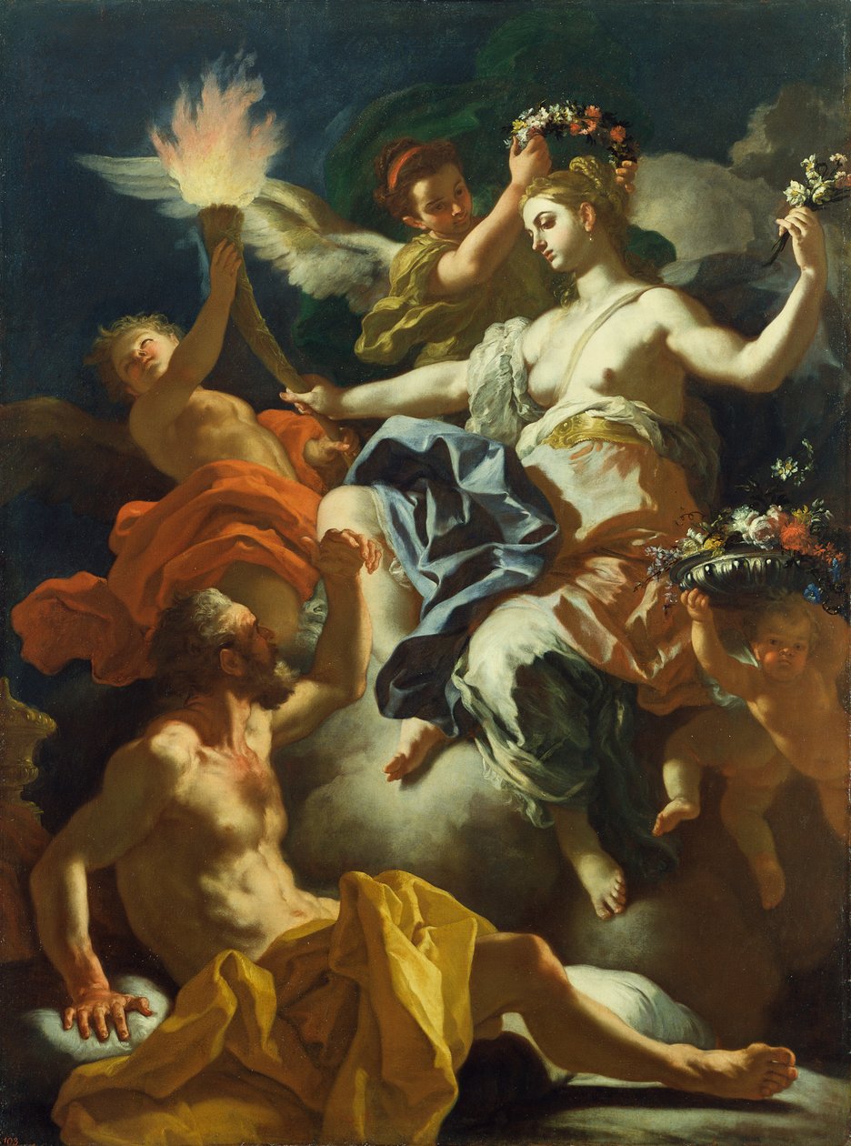 Aurora verabschiedet sich von Tithonus, 1704 von Francesco Solimena