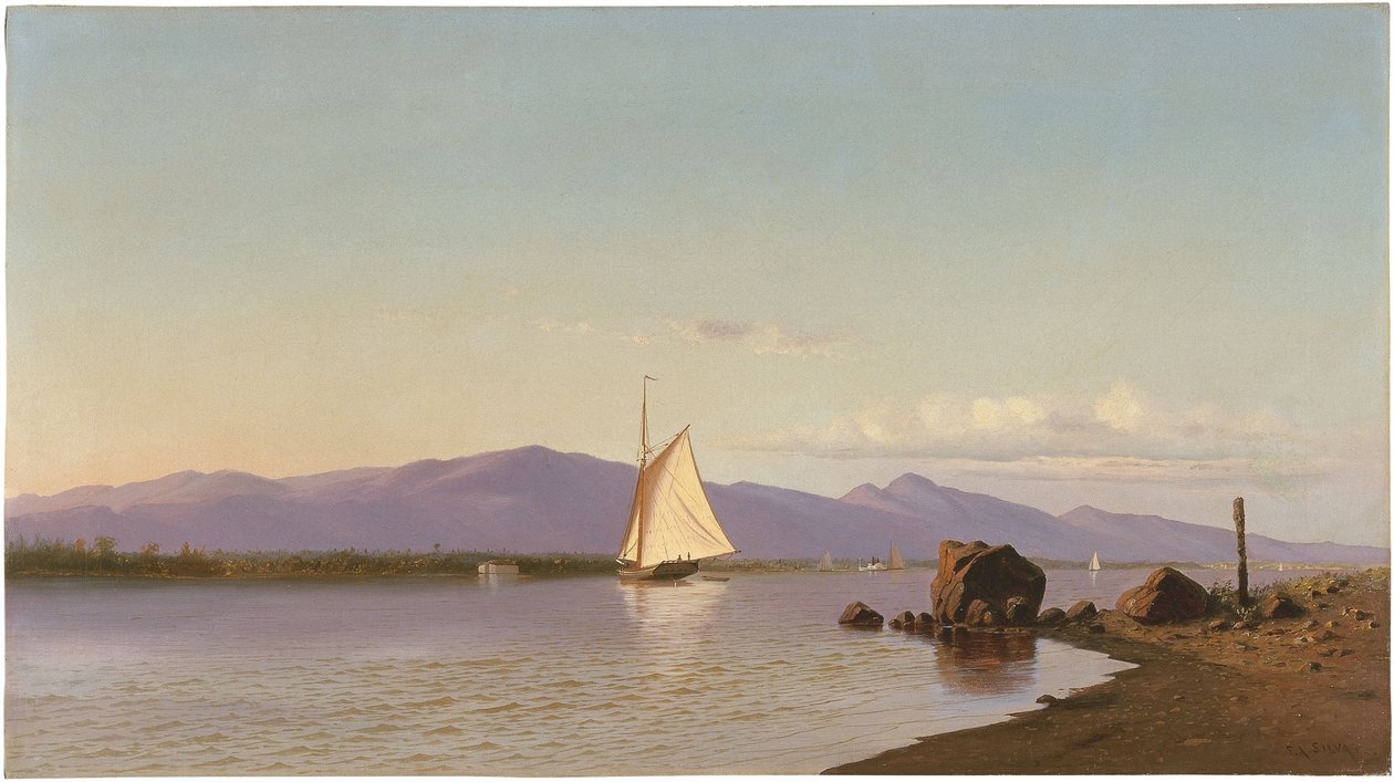Kingston Point, Hudson River von Francis Augustus Silva