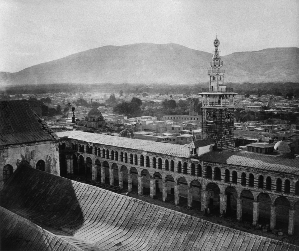 Außenansicht, Umayyaden-Moschee, Damaskus, Syrien, 1862 von Francis Bedford
