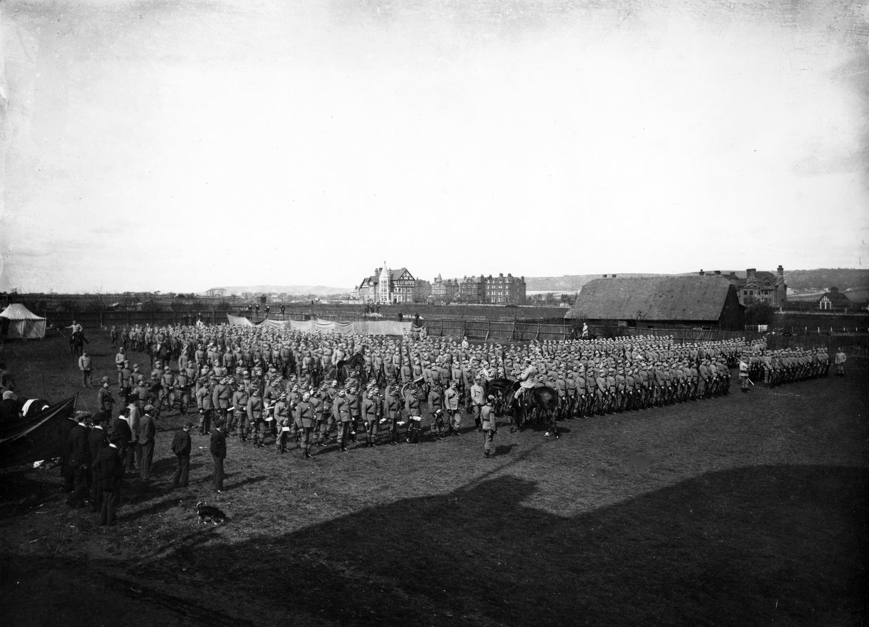 Die Queens Westminster Rifle Volunteers (13. Middlesex), ca. 1890er von Francis G. O. Stuart