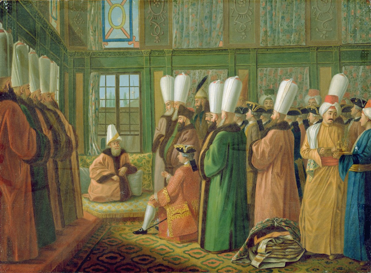 Der Großwesir empfängt den englischen Botschafter von Francis Smith