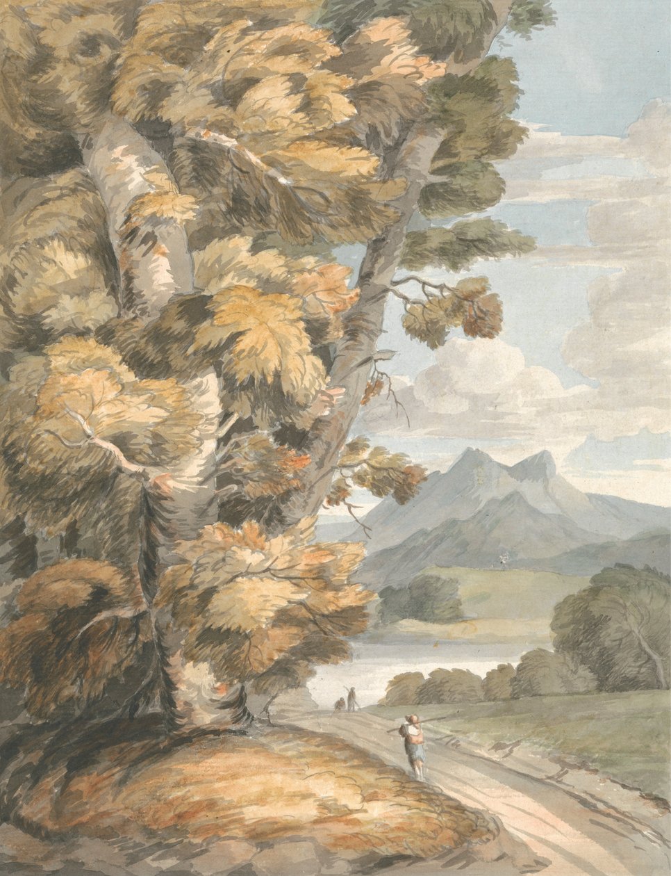 Der Weg zum See von Francis Towne