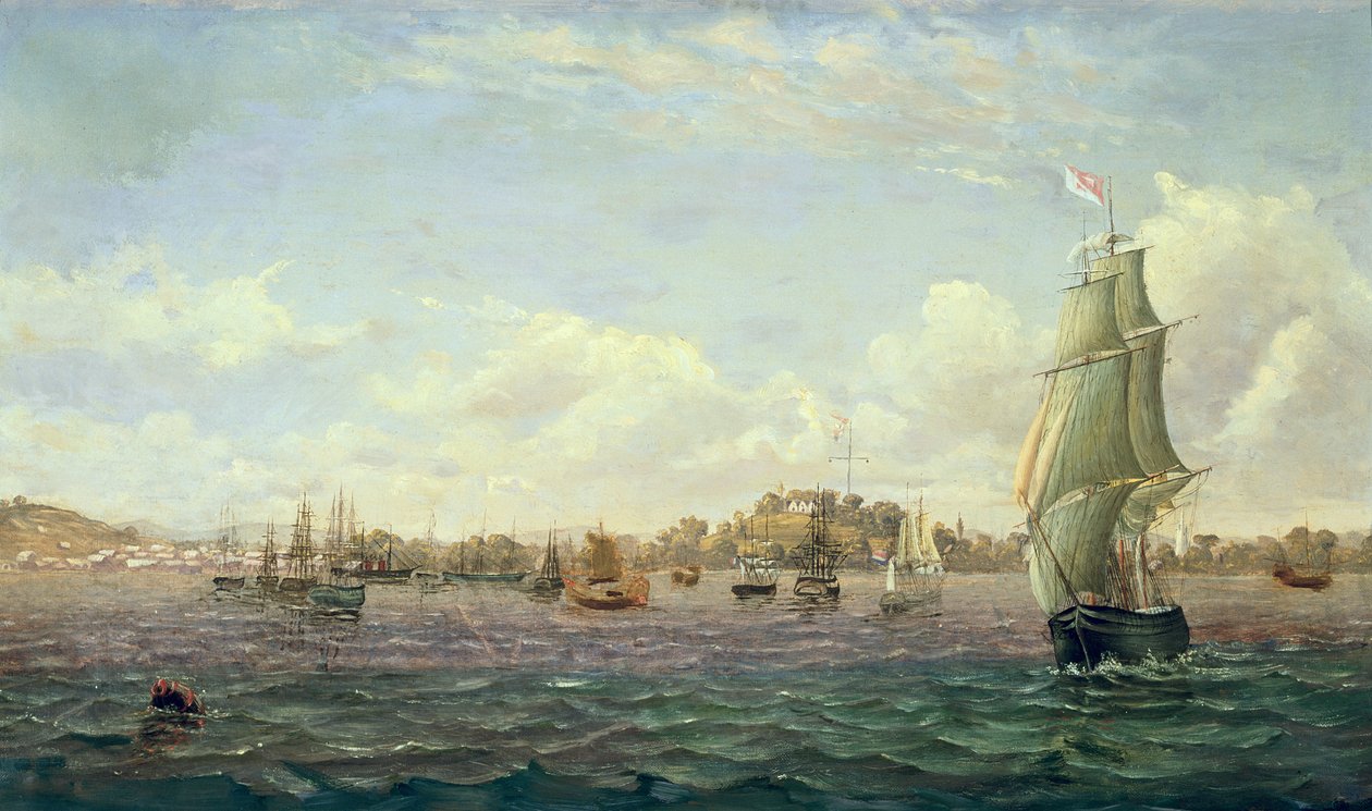 Ansicht von Singapur von Francis A. Moreland
