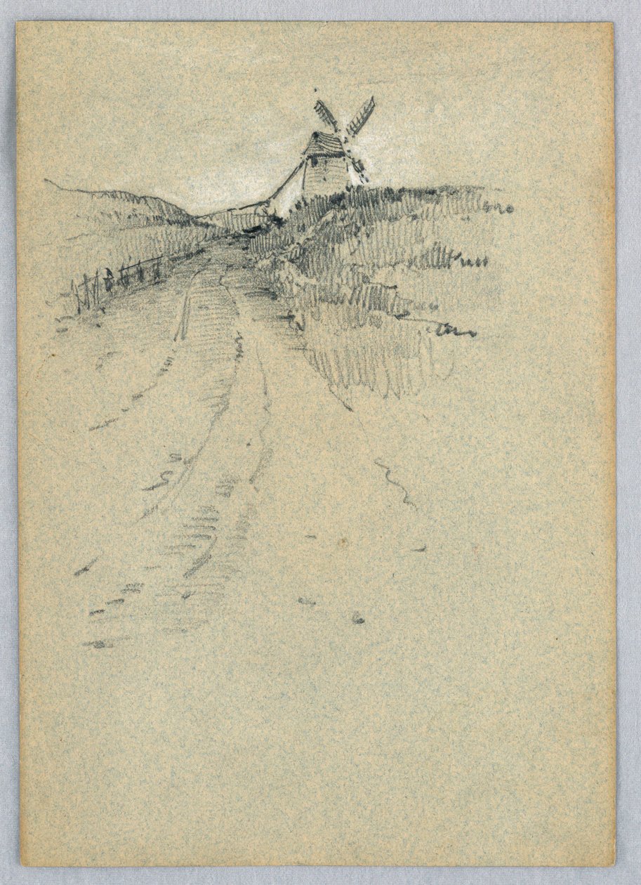 Eine Windmühle von Francis Augustus Lathrop