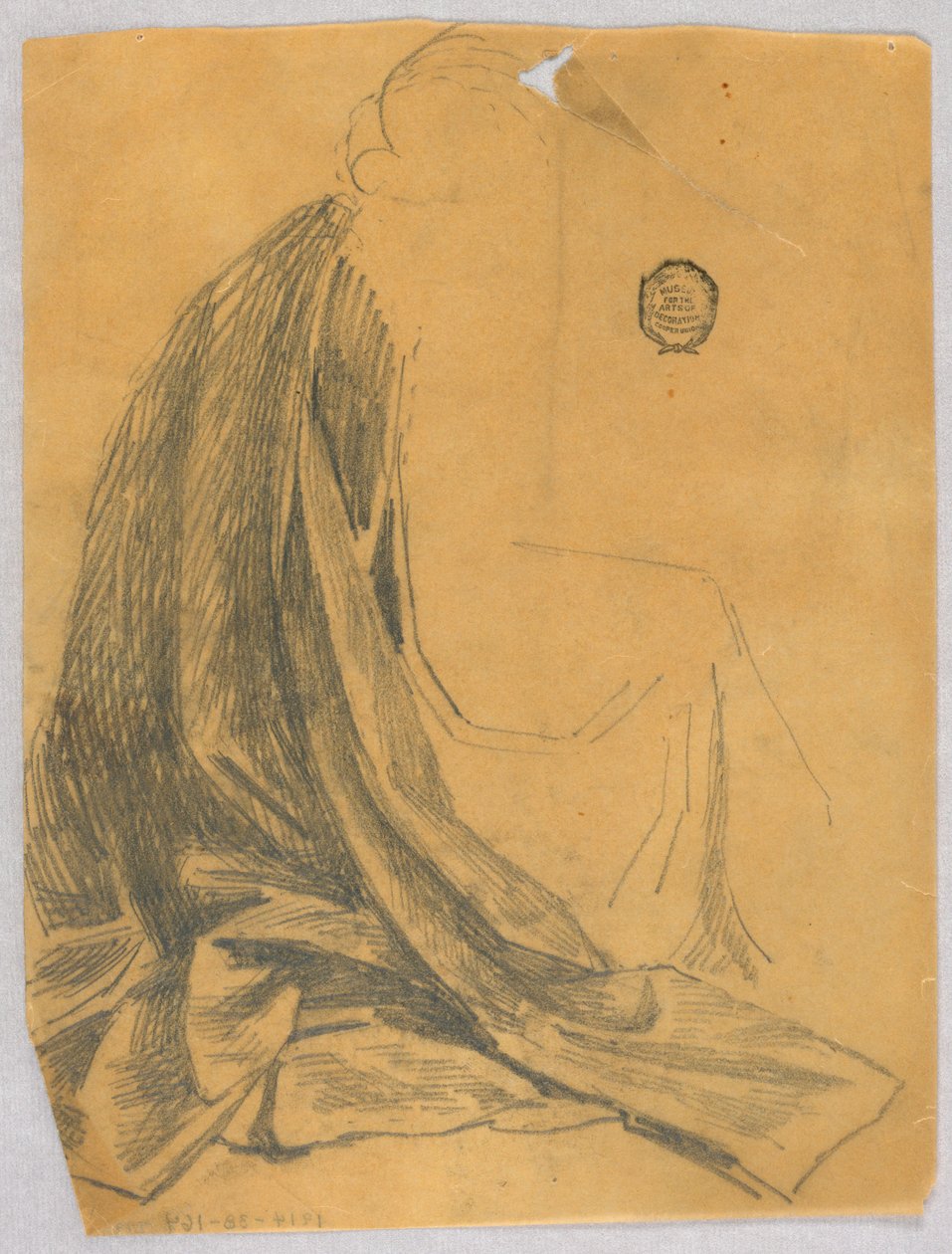 Draperiestudie von Francis Augustus Lathrop