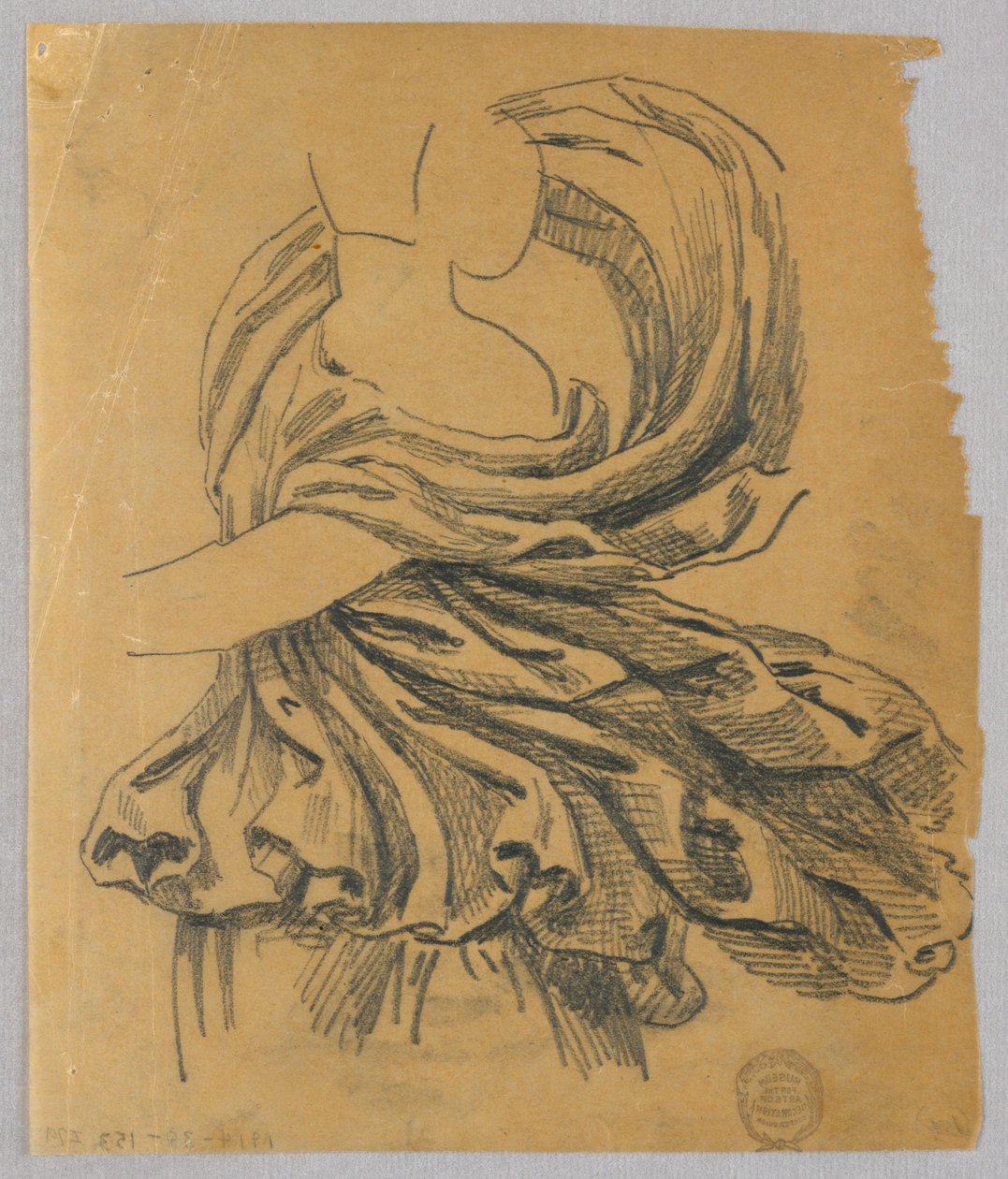 Draperiestudie von Francis Augustus Lathrop