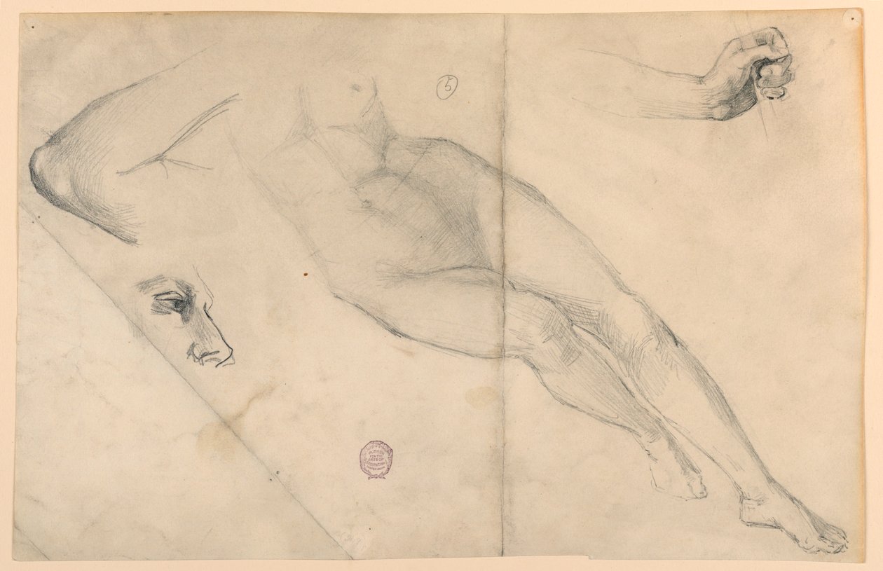 Aktstudie von Francis Augustus Lathrop