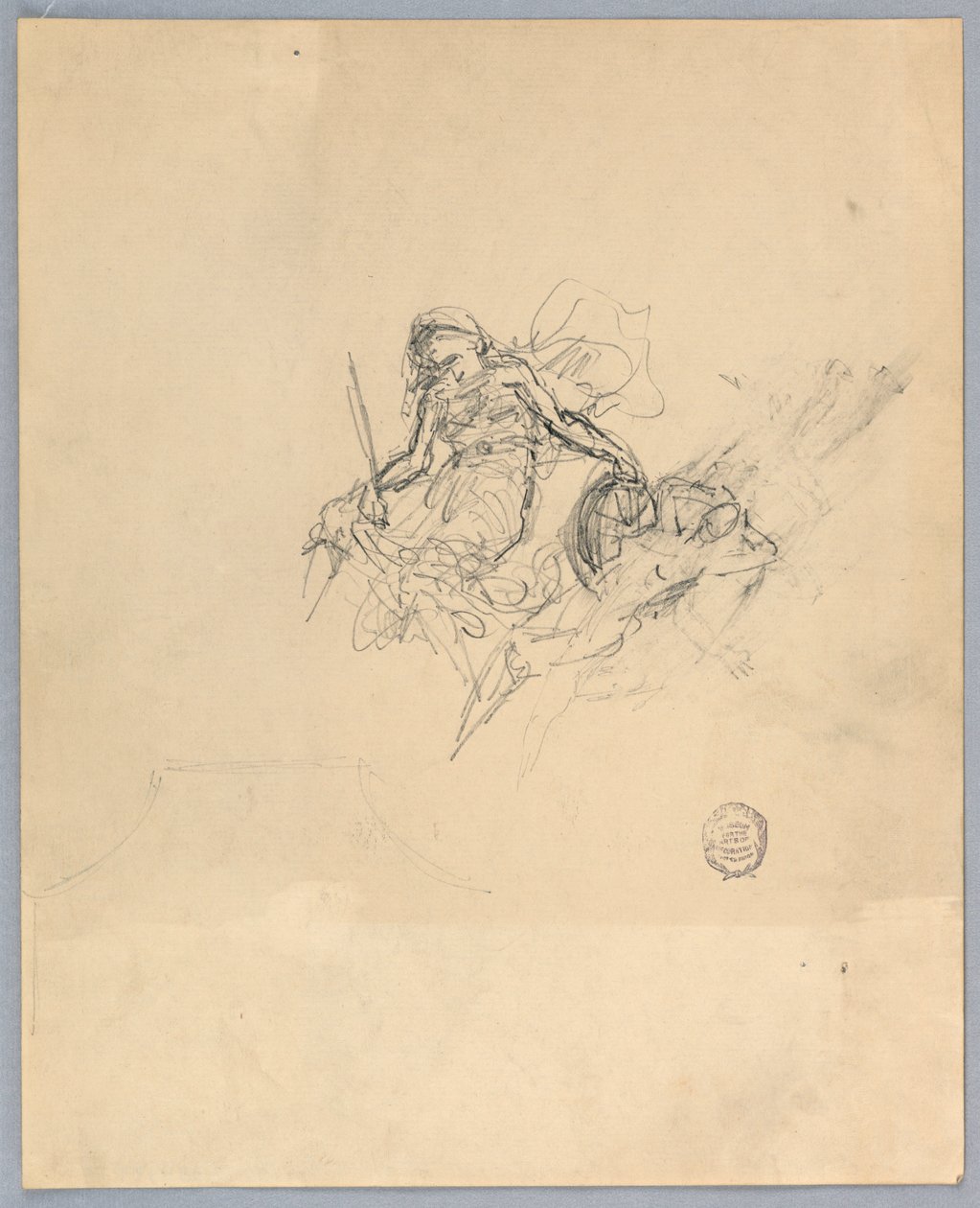Skizze von Fortuna von Francis Augustus Lathrop