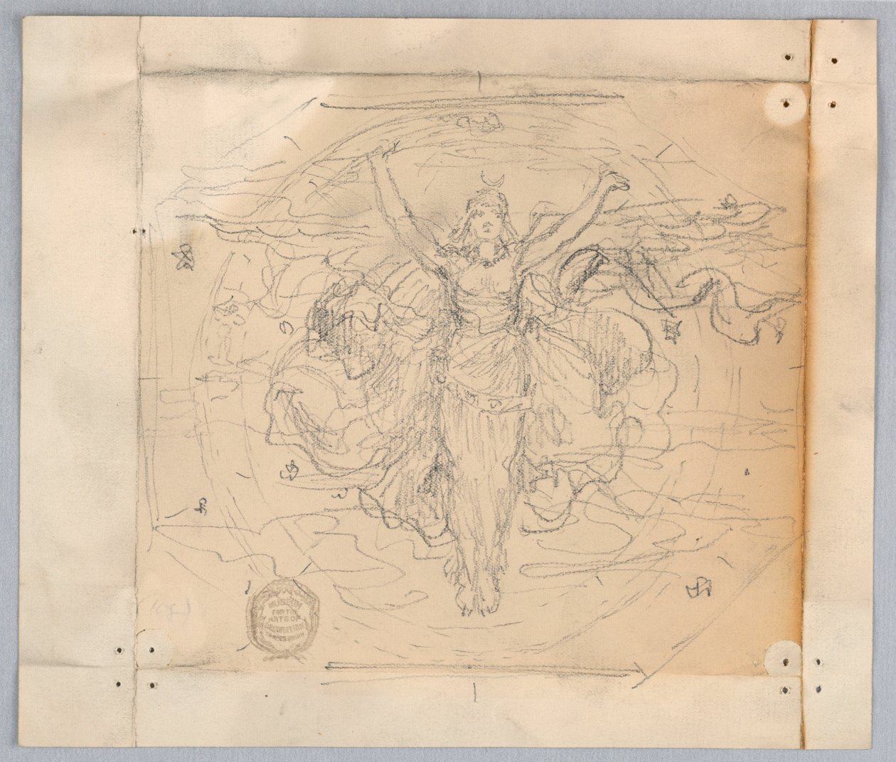 Studie für "Zodiac" von Francis Augustus Lathrop
