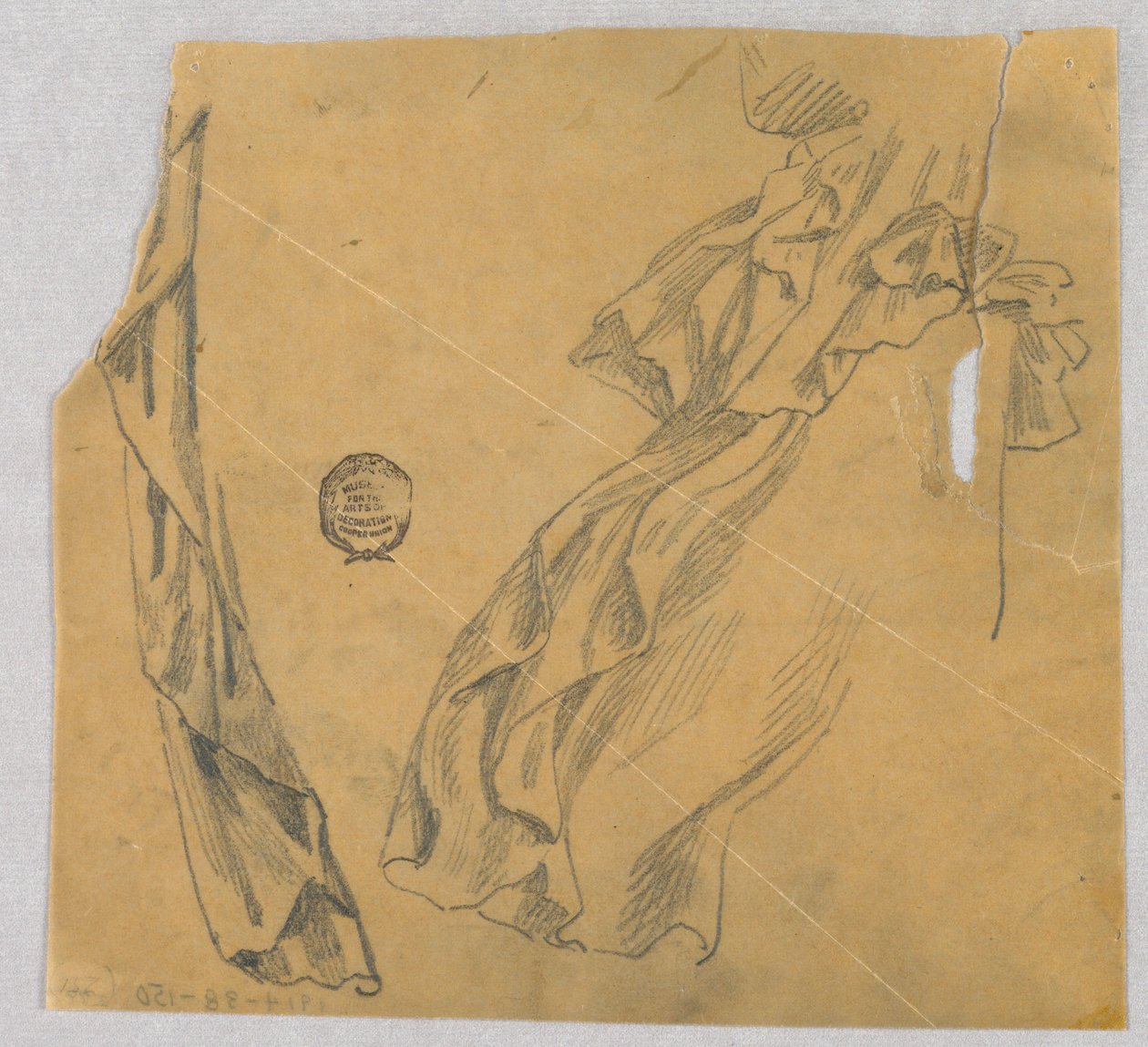 Studie von Draperie von Francis Augustus Lathrop