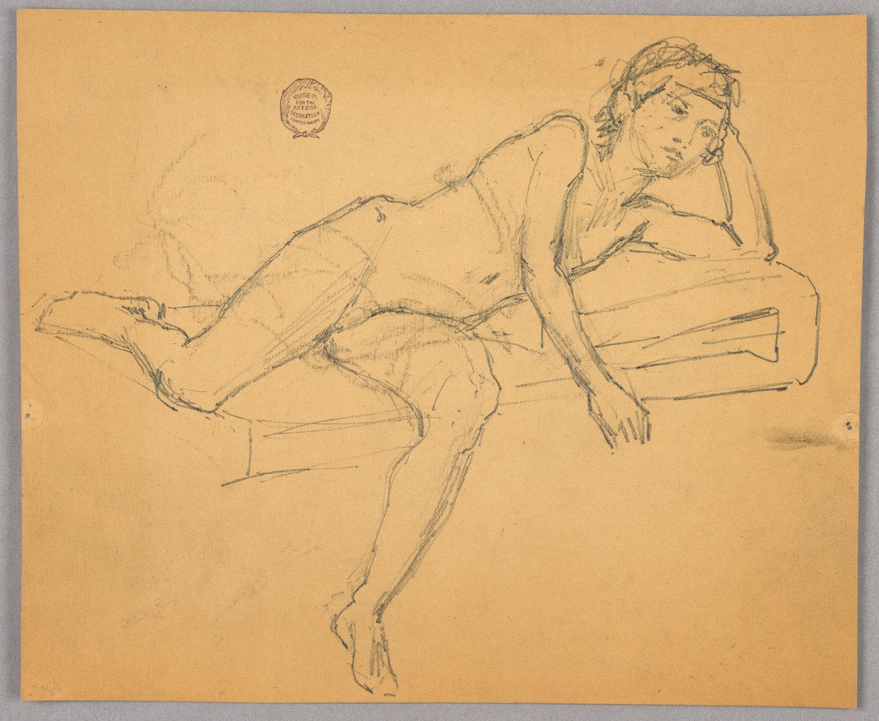 Studie einer nackten Figur von Francis Augustus Lathrop