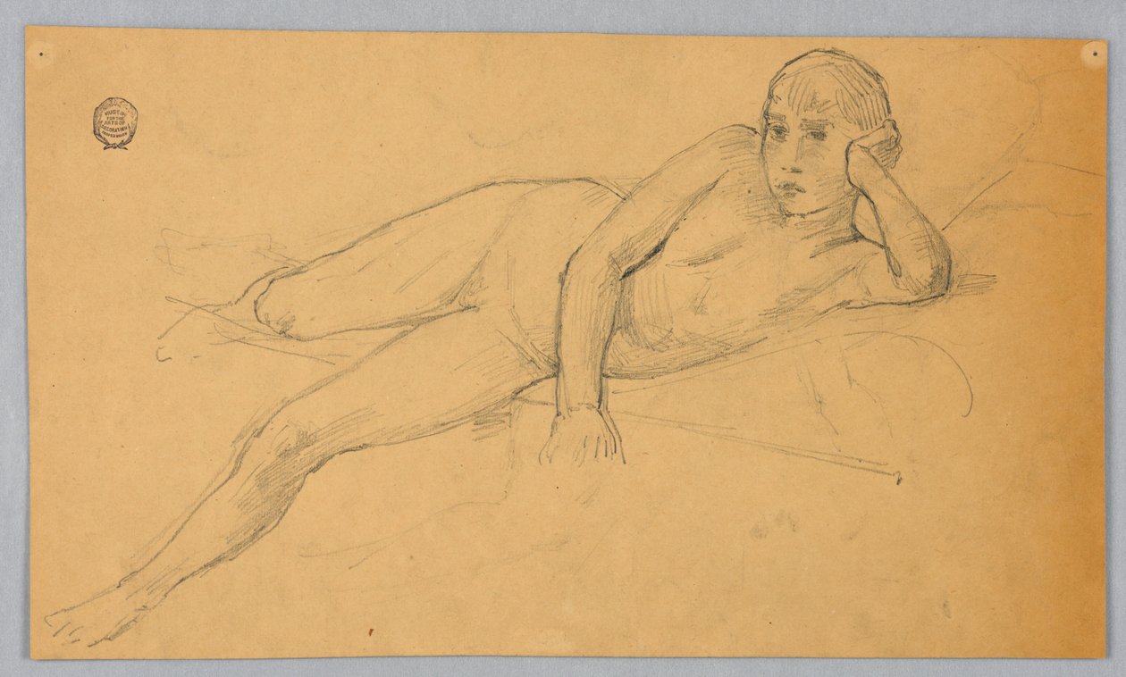 Studie einer nackten Figur von Francis Augustus Lathrop