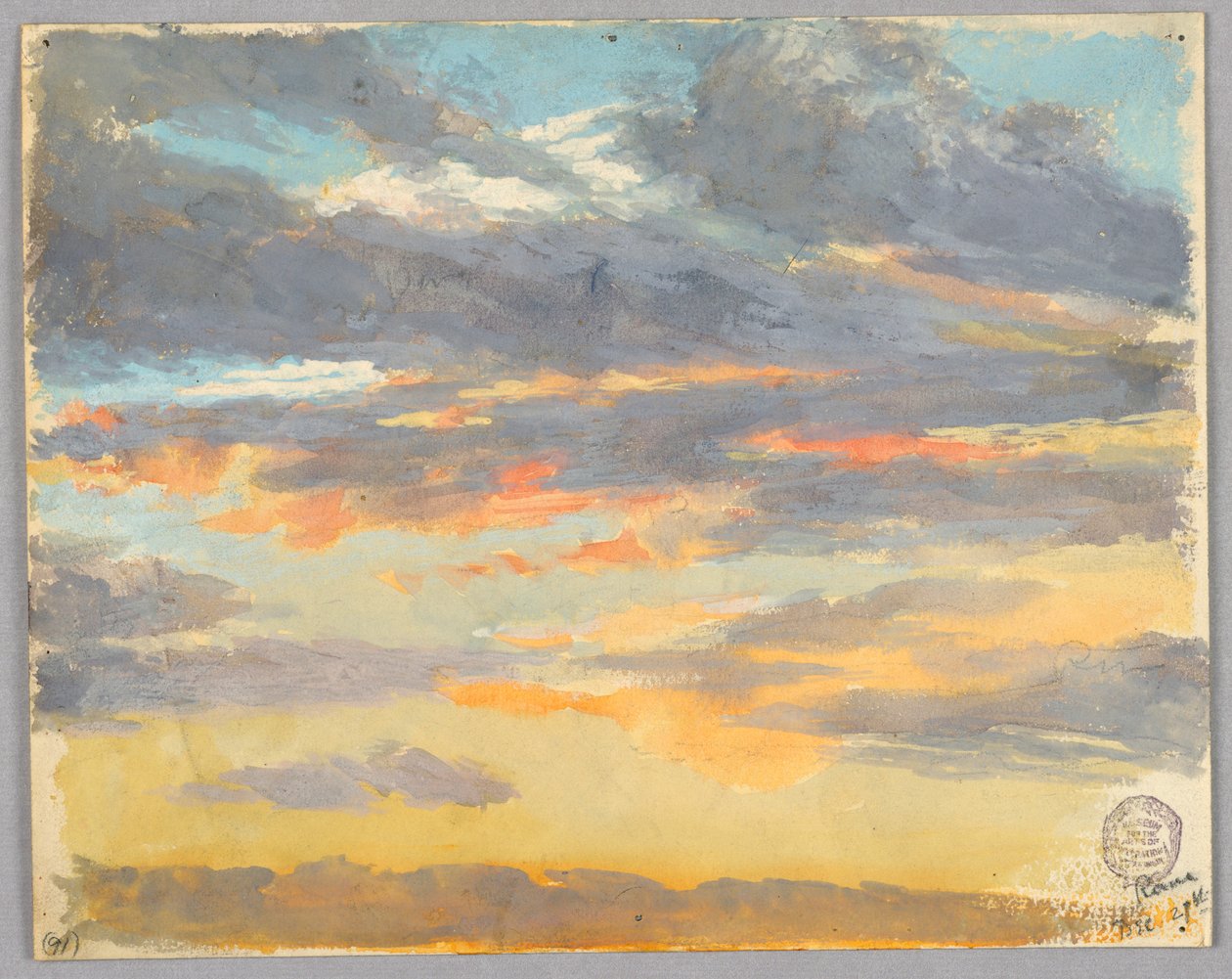 Studie von Wolken, Rom, Italien von Francis Augustus Lathrop