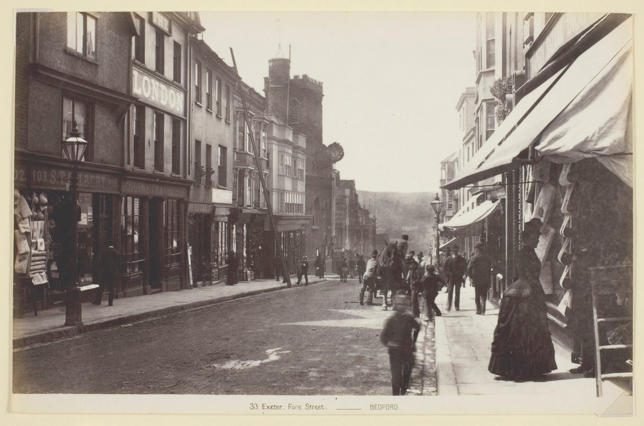 33. Exeter, Fore Street, 1860-94 von Francis Bedford