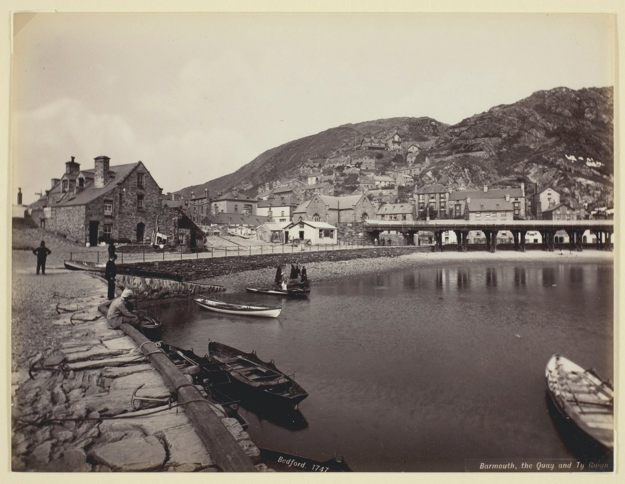 Barmouth, der Kai und Ty Gwyn von Francis Bedford