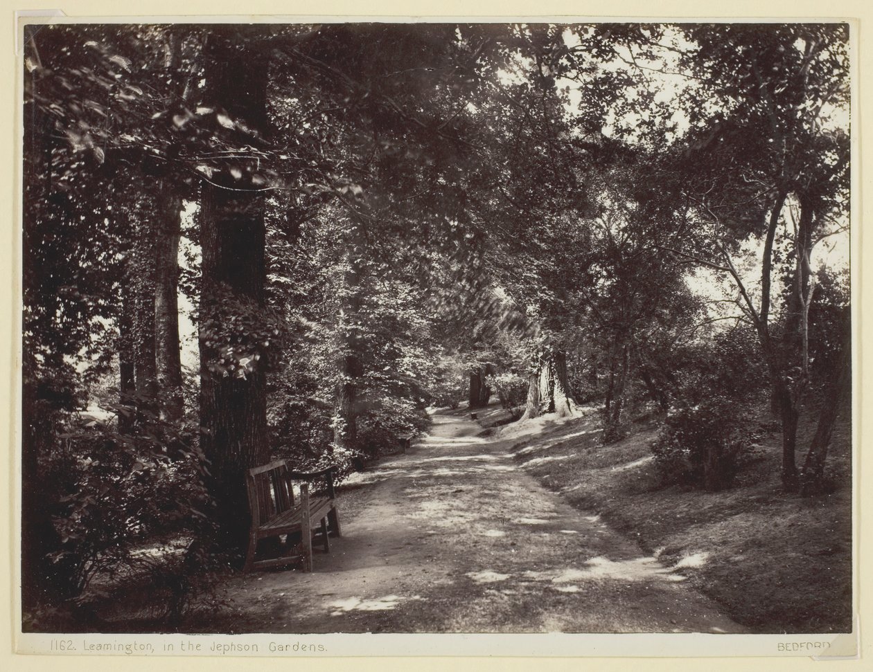 Leamington, in den Jephson Gardens, 1860-94 von Francis Bedford