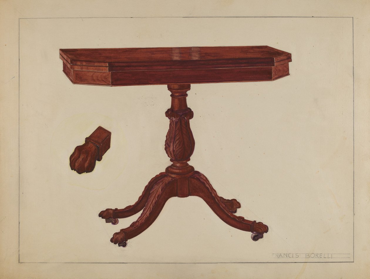 Kartentisch von Francis Borelli