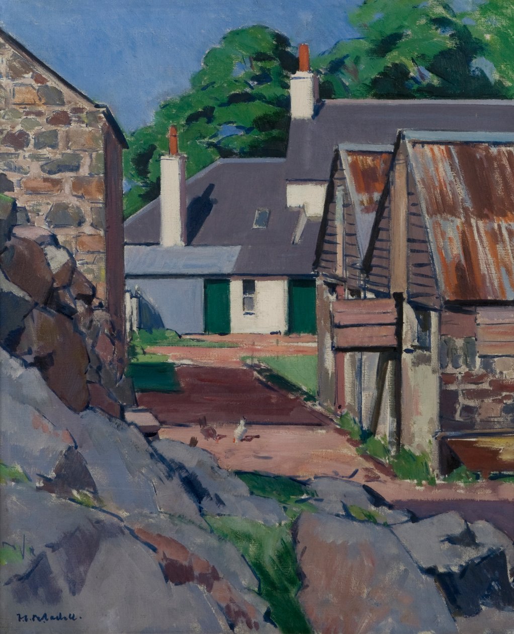 Der Bauernhof, Isle of Mull von Francis Campbell Boileau Cadell