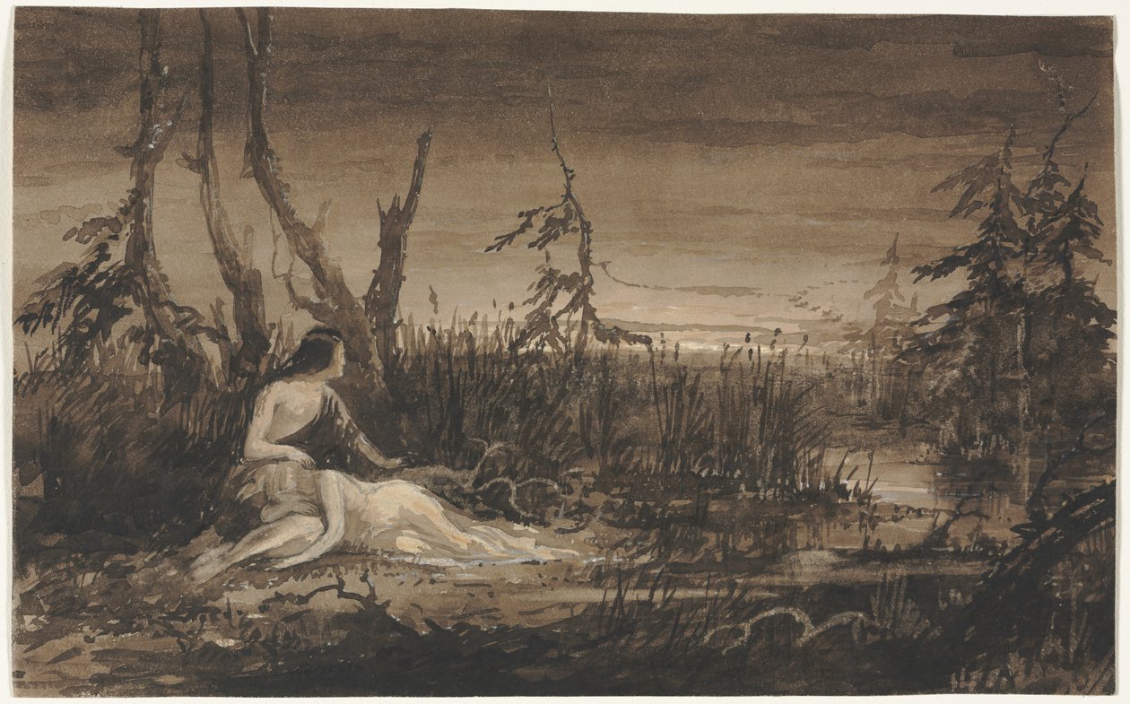 Figuren in einer Landschaft von Francis Danby